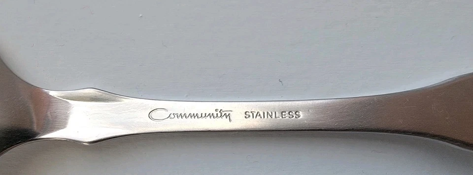 Community Stainless Dinner Spoon Lot Of 6 Spoons Paul Revere MCM Traditional - Image 2 of 4