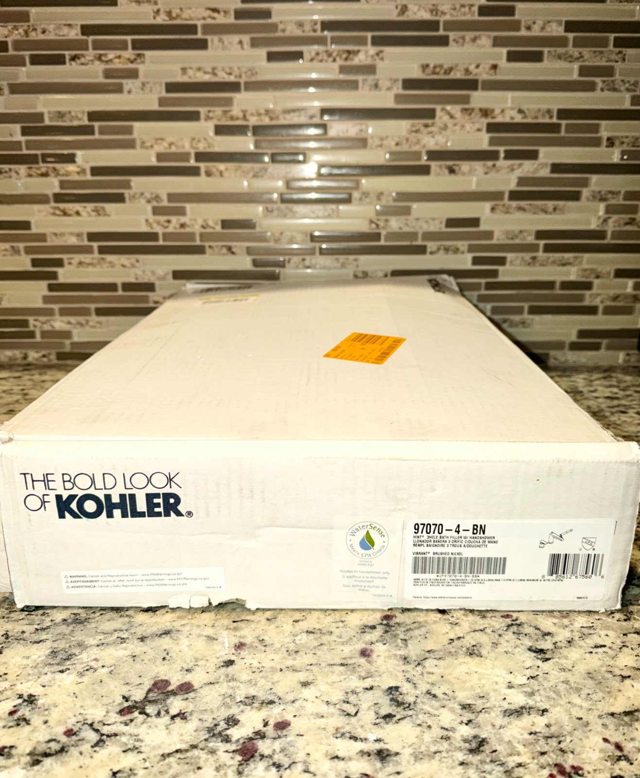 Kohler 97070-4-BN Hint Roman Bath Faucet with Handshower -Vi