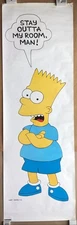 Bart Simpson Stay Outta My Room Man! Door Poster