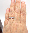 14K Rose Gold Over Sterling Silver 65 Diamond Ring Size 7 [R347] — photo 3