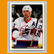 Kris King #215 1995-96 Collectors Choice Winnipeg Jets Hockey Card NHL