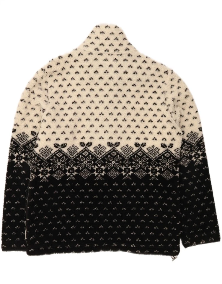 Chaqueta polar para mujer F.LLI CAMPAGNOLO UK 16 grande negra Fair Isle RH05 Foto 2 de 3
