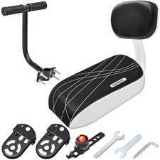 Kids Bike Seat Child Rear Back Standard, Black White