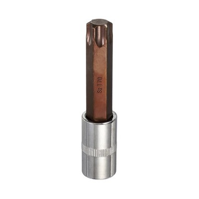 Torx Bit Socket T70 1/2'' Drive 4'' Length S2 Steel Long Bit CR-V Socket