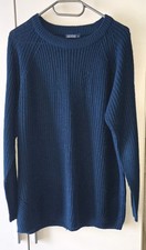 Damen Pulli Gr.44 Oberteil Freizeit pflegeleicht  Strickpulli Petrol 