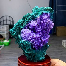 3.44LB Natural purple grape agate quartz crystal granular mineral specimen