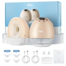 Breast Pump Hands Free, Wearable Breastfeeding Pumps Strong Suction Low Noise...