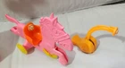 Vintage Mattel Liddle Kiddle 5" Pink Horse #3673 & Doll Pusher only 1968
