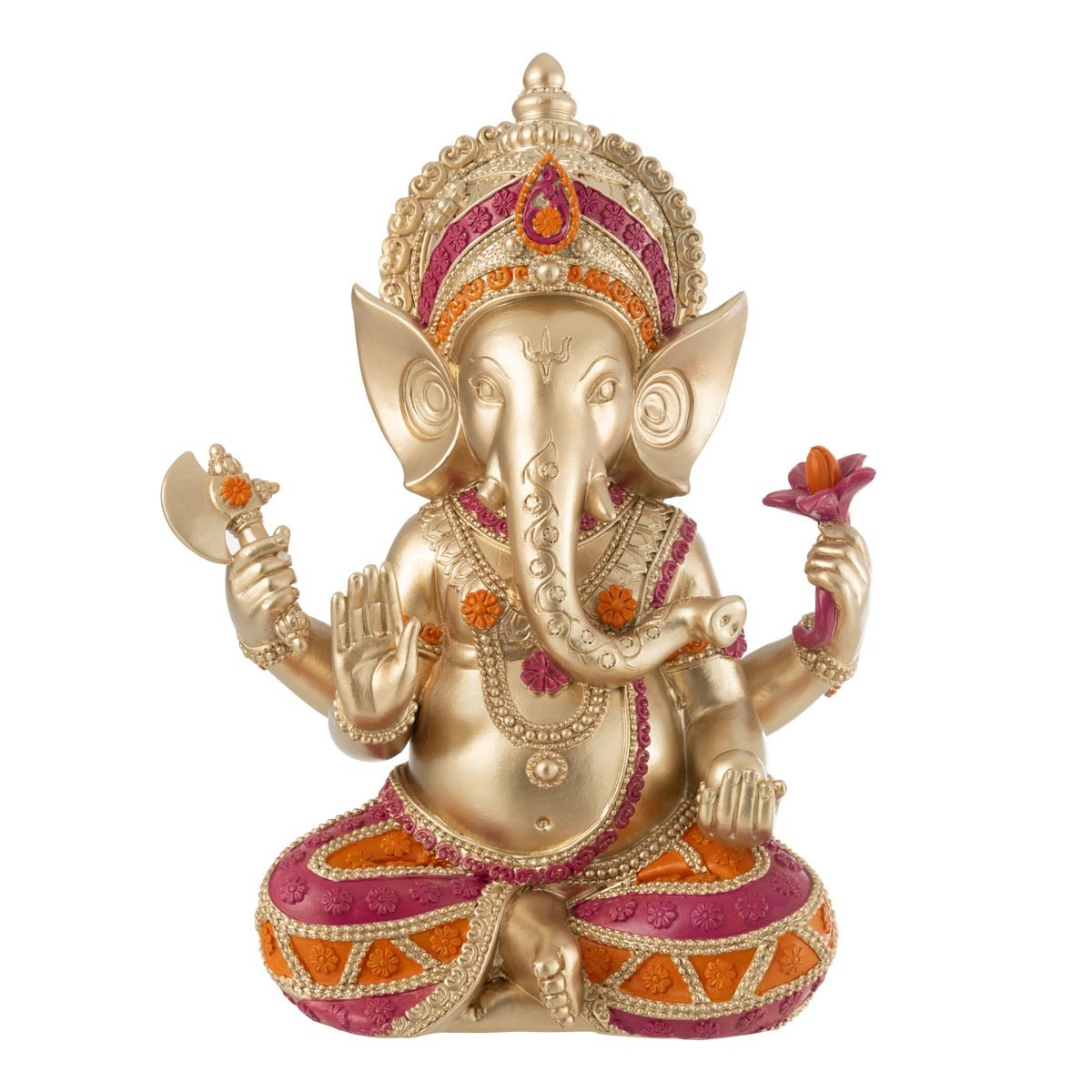 Statuette Ganesha multicolore 28cm pour créer un coin zen dans votre salon