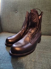 VTG 1978 NOS Biltrite Addison Military Combat Boots Black Leather Size 13.5 B