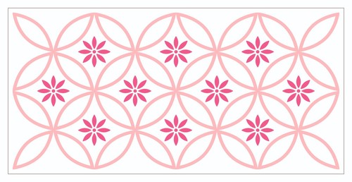 Tile Stickers Waterproof Border Metro Pink Mosaic Pack Of 24, 200mm x 100mm BT13 - Picture 3 of 19