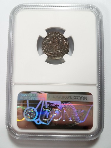 Constantine II Roman Empire BI Nummus AE3/4 NGC AU Ancient Epfig Hoard Pedigree - Picture 11 of 12