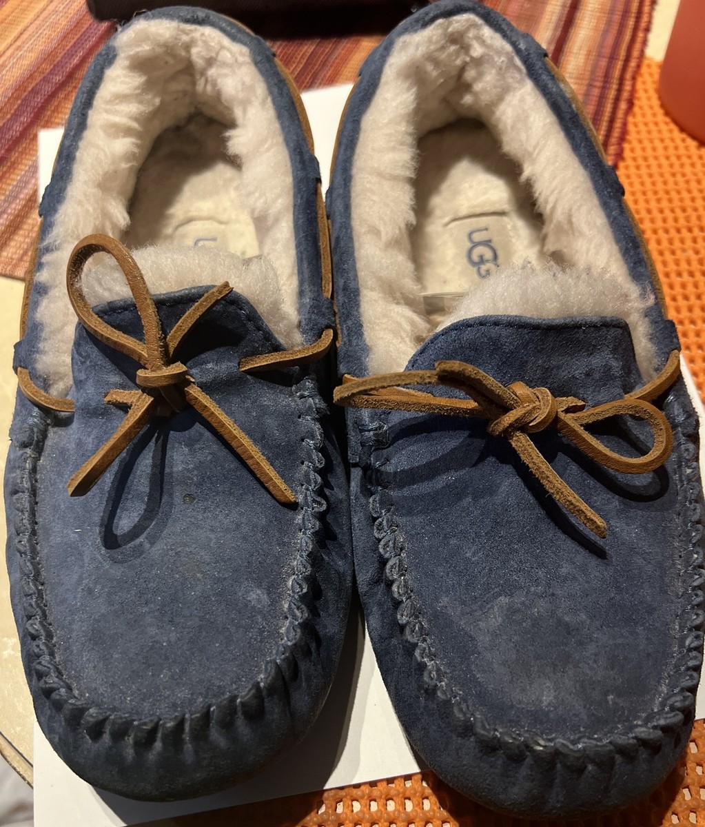 UGG Australia Dakota Blue MOCCASIN SLIPPERS 5612 size Women sheepskin boot