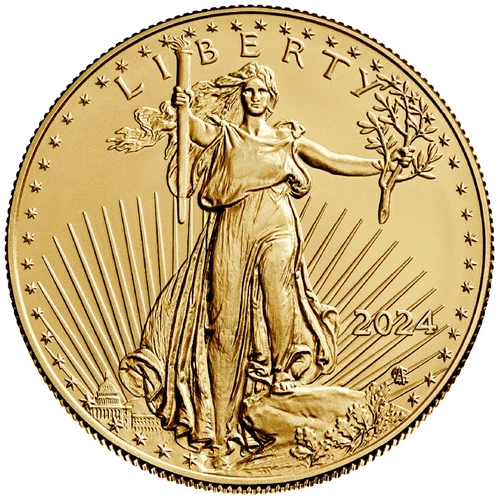 2024 American Gold Eagle Gold Coin - United States - Bullion Coin - 1 oz BU