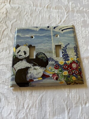 Light Switch Cover Double Panda