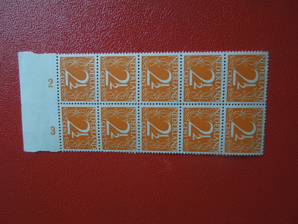 G5680 NETHERLANDS  1947 NVPH 462 WITH  PLATE  NR BLOCK  OF  10  MNH - Image 3 of 4
