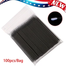 100Pcs Dental Disposable Micro Brush Tooth Applicator Tips Sticks 1.2mm black sl