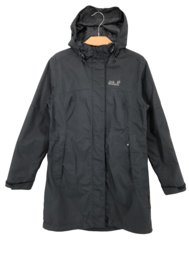 JACK WOLFSKIN Women Waterproof Hooded Raincoat Coat Jacket Size S - Picture 1 of 9