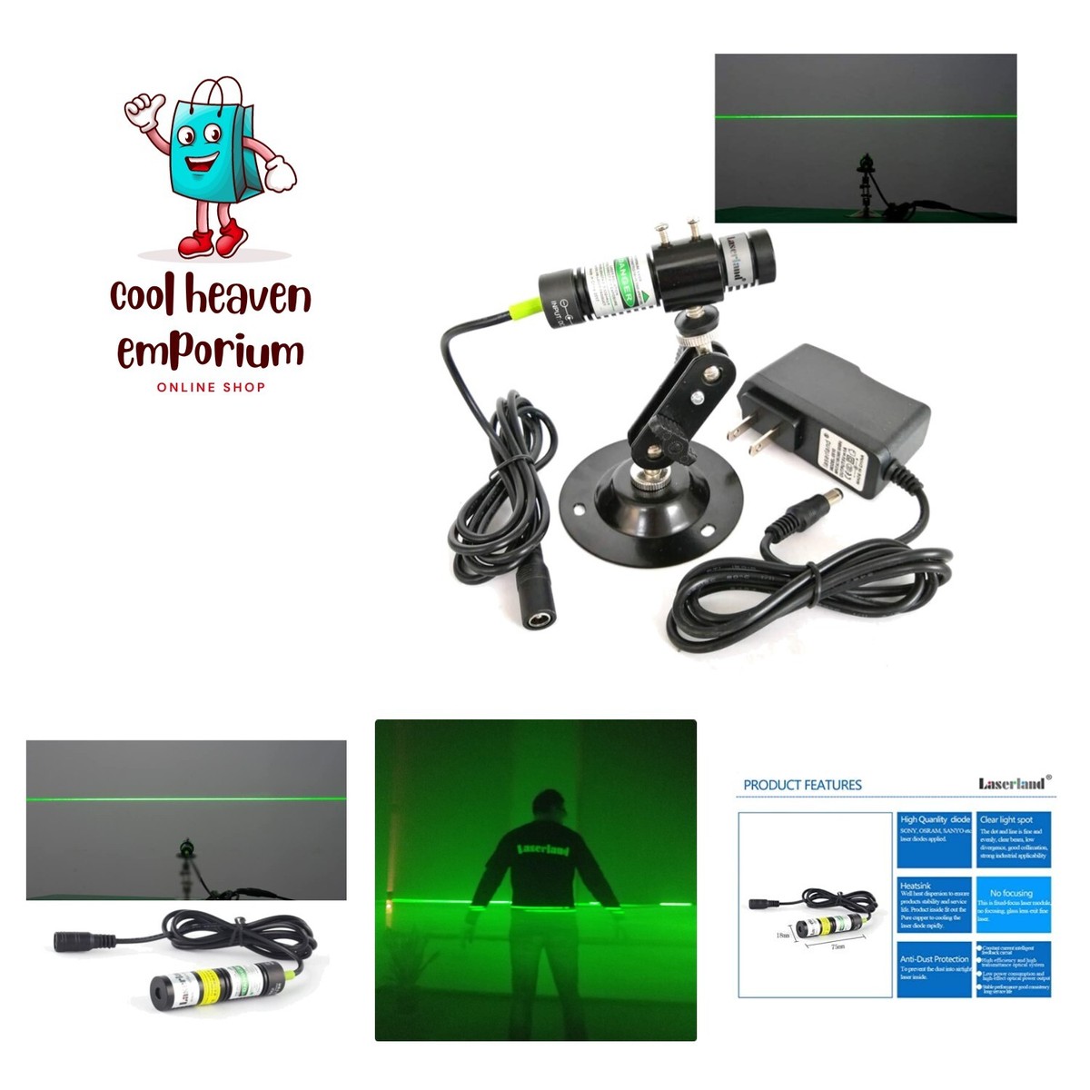 532nm Green Laser Line Module Generator Projector for Sawmill