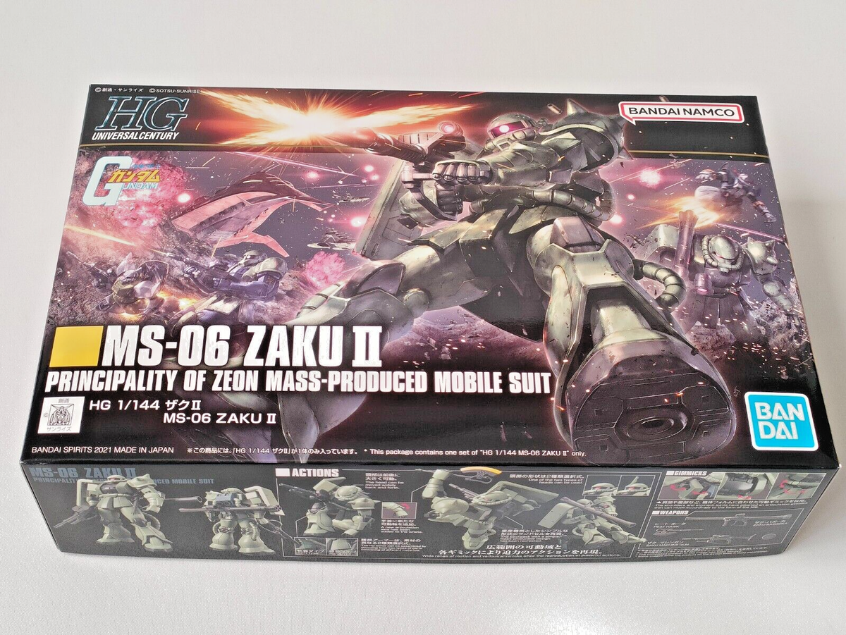 RG MS-06F Zaku II 1/144＆MG MS-07B GOUF Gundam Plastic model MS-06 ZAKU 2 & MS-07B GOUF HG UC 1/144 GUNPLA