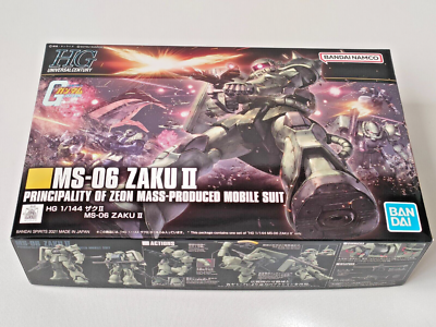 Gundam Plastic model MS-06 ZAKU 2 & MS-07B GOUF HG UC 1/144 GUNPLA