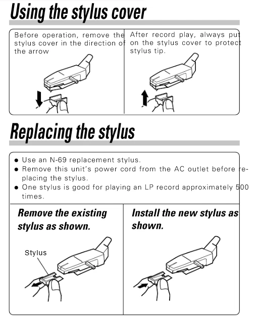 DIAMANT pour Platine Vinyle Kenwood P110 no saphir - Photo 2/3