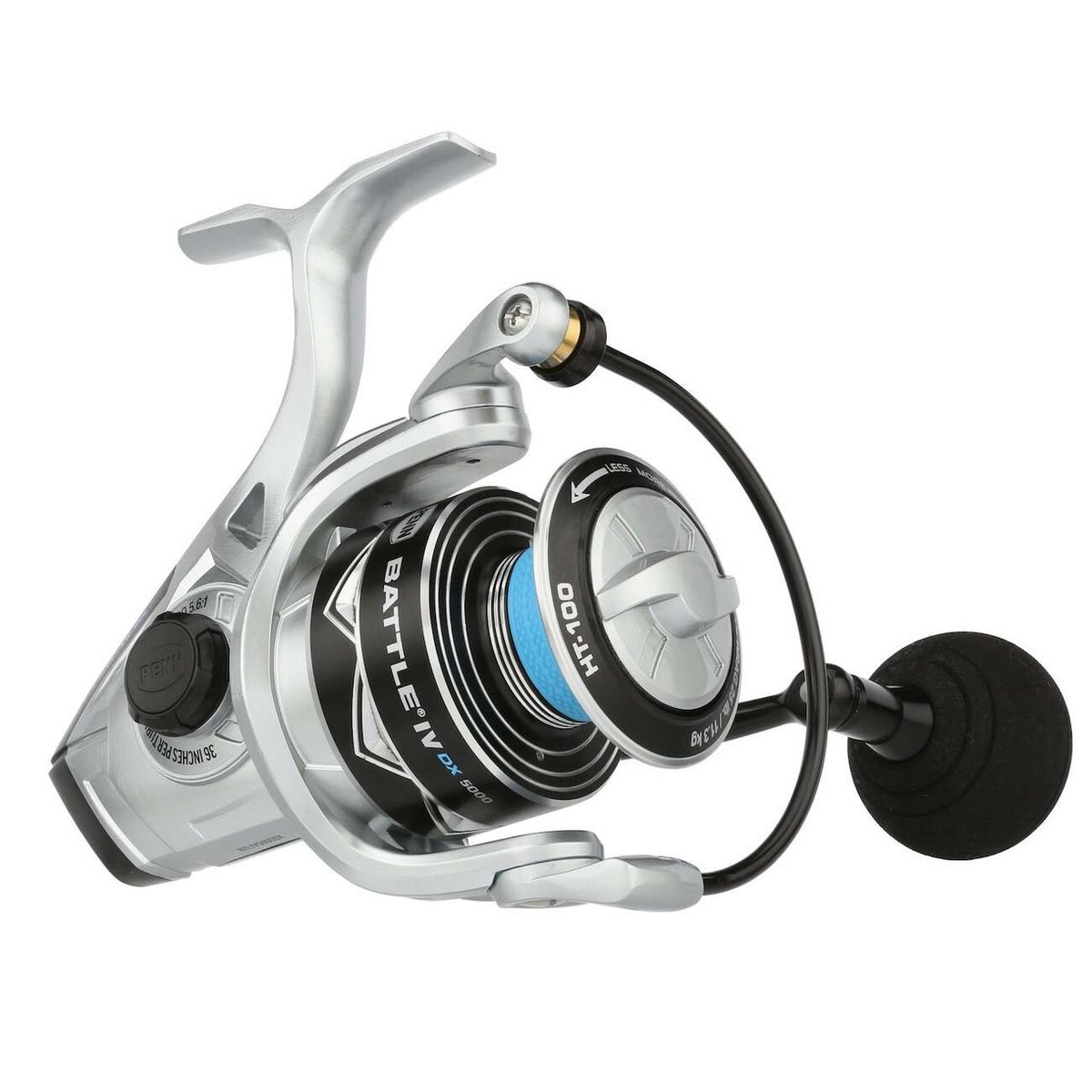 penn battle spinning reel btl 5000 III The Penn Btliv5000 Battle Iv 5000 Spin Reel Box comes with a handy storage box Penn Battle IV DX BTLIV5000DX