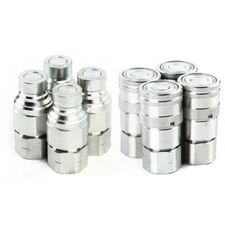 8x 1/2" Quick Connector Skid Steer Bobcat NPT Flat Face Hydraulic Coupling Tool