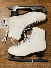 ICE SKATES American Athletic Shoe Girl's Youth White Size 3 NEW Without Box
