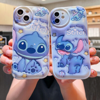 Cute Cartoon Phone Case Silicone Anti-drop for iPhone 16 15 14 13 12 11 Pro Max