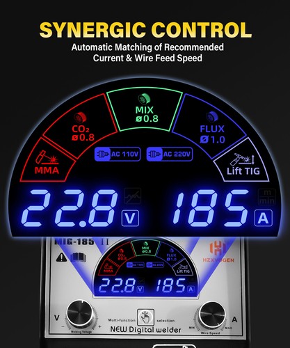 4IN1 200A MIG MAG Welding Inverter SYN Welder TIG MMA Inverter IGBT 230V - Picture 4 of 13