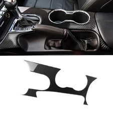 Fit For Ford Mustang 2015-2017 Carbon Fiber Interior Gear Shift Panel Cover Trim