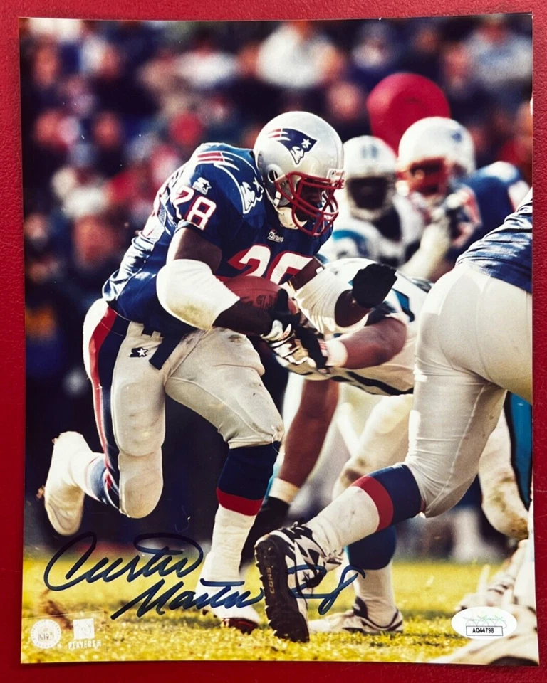 Curtis Martin Signed 8x10 Photograph JSA Certified NFL N.E Patriots/NY Jets HOF! - Image 2 of 4