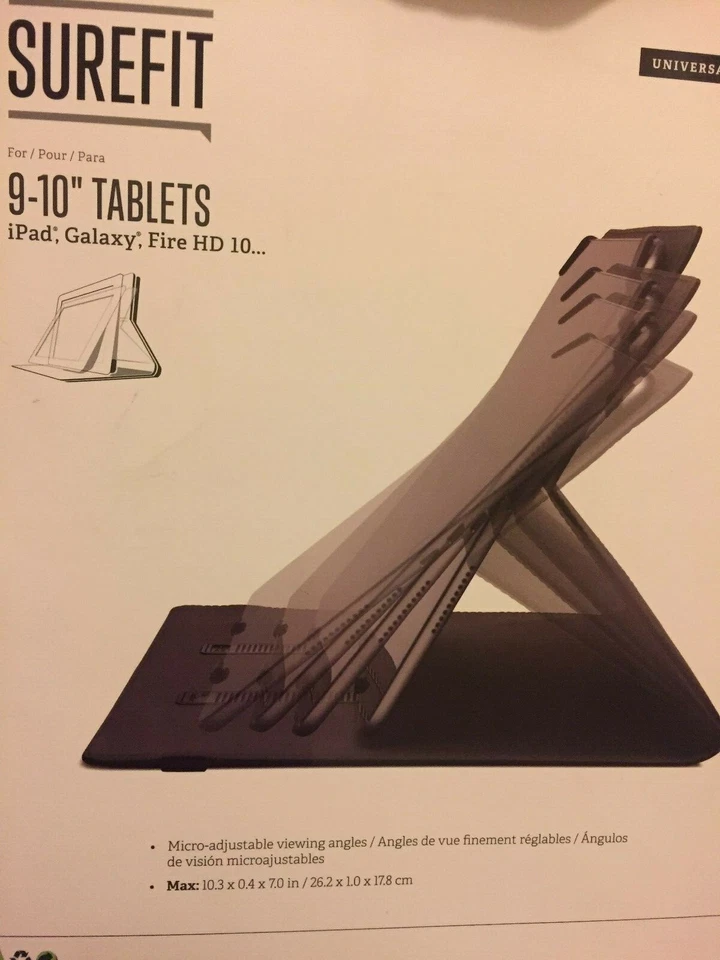 Case Logic Surefit Folio for 9-10 inch Tablets - BLACK - FREE SHIPPING - Image 2 of 2