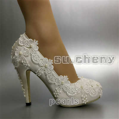 ivory closed toe heels