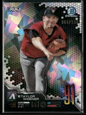 2019 Bowman #BTP-91 Taylor Widener Scouts' Top 100 Atomic Refractors #/150