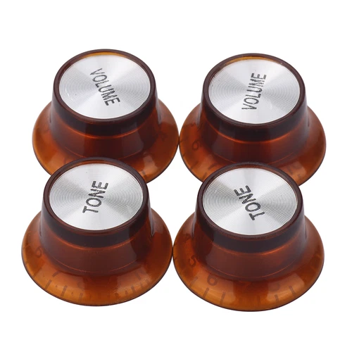 4 Guitar Speed Control Knob Volume Tone Top Hat Bell Knob for Epiphone Gibson LP