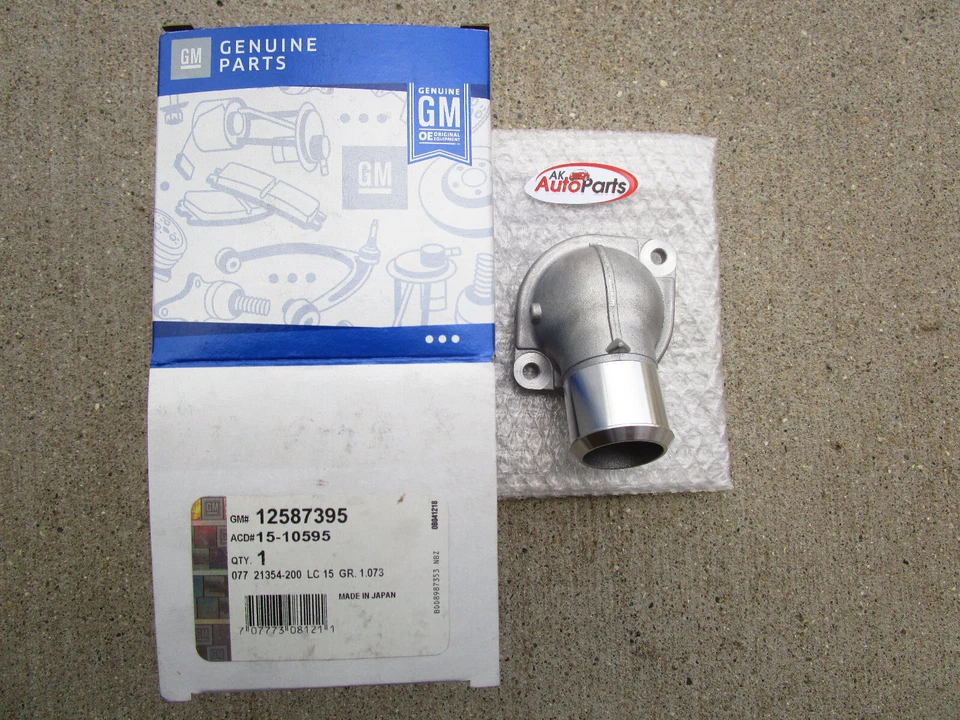 07-14 CADILLAC ESCALADE V8 MOTOR REFRIGERANTE TERMOSTATO CARCASA ENTRADA DE AGUA FABRICANTE DE EQUIPOS ORIGINALES NUEVO Foto 2 de 4