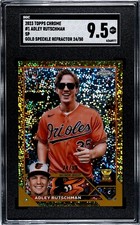 🔥2023 Topps Chrome Adley Rutschman RC Image Variation SP Gold Speckle 24/50🔥