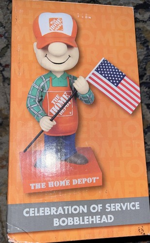 Home Depot Military Flag USA Celebration of Service Homer Bobblehead 2011 NEW - Picture 2 of 13