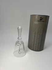 Swarovski Silver Crystal Dinner Bell Medium 13918 Original Box - PERFECT