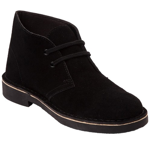 E3 Clarks Mens Navy Blue Suede Kenley Mid Chukka Ankle Boots  display picture 1