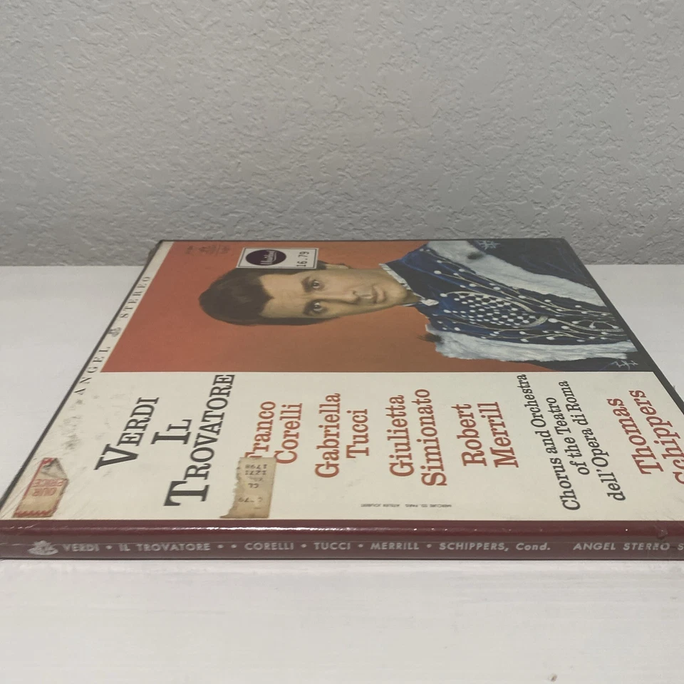 Verdi Il Trovatore, Thomas Schippers 3-LP Set w/ Booklet C/L-3653 NEW SEALED - Image 3 of 4