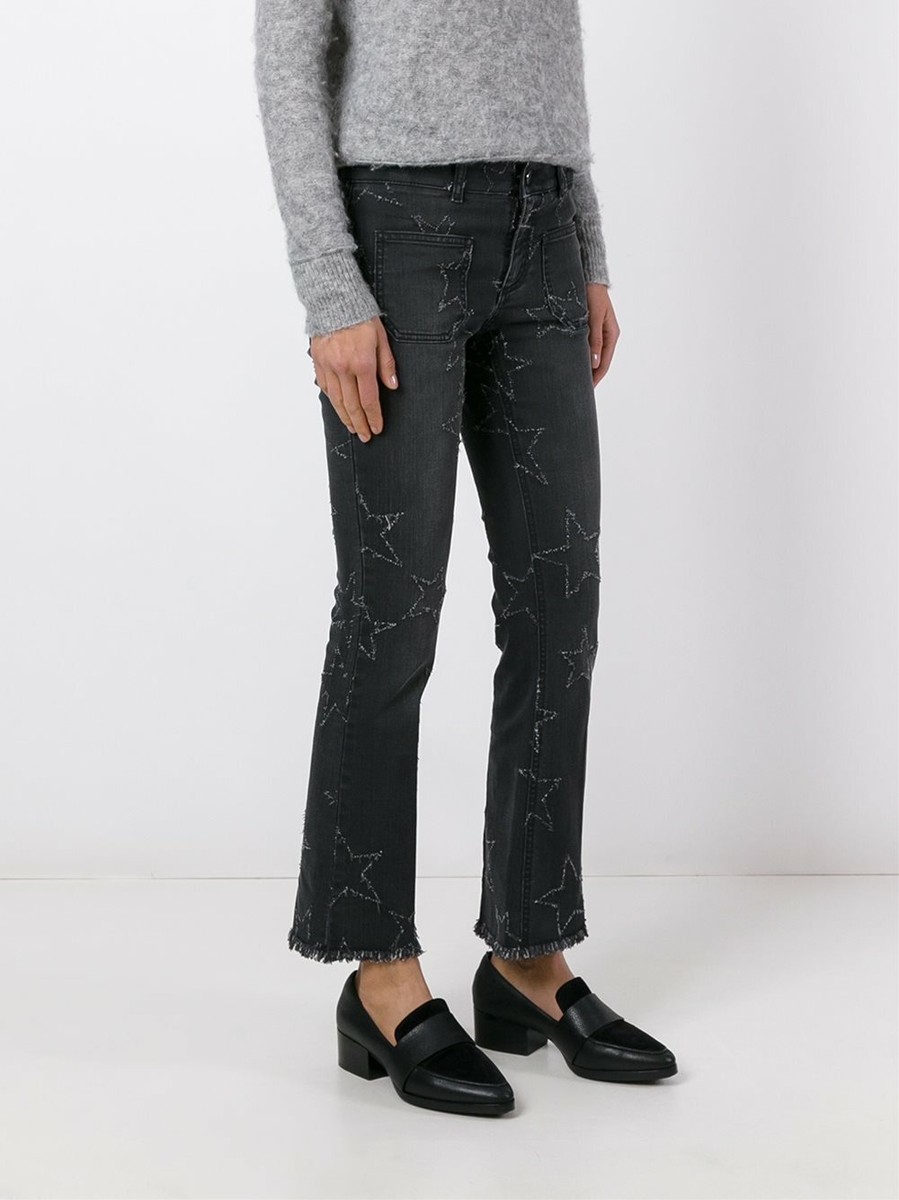 【送料&関税込】Stella McCartney Flared Pant STELLA MCCARTNEY Cropped stretch-twill flared pants | NET-A