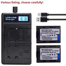 Battery or USB charger for SONY NP-FP50 HandyCam DCR-DVD92E DCR-DVD105 DCR-HC35