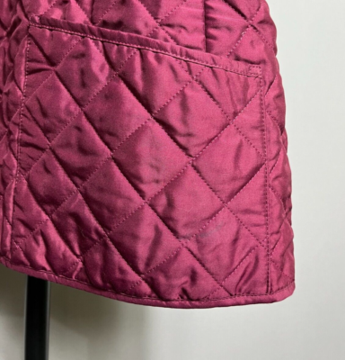 Burberry Brit Quilted Nova Check Short Hot Pink Jacket Women's