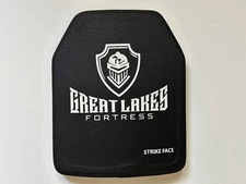 NIJ Level 3+ 10"X12" Stand-Alone Curved Ceramic tactical Armor Plate, Multi-shot