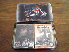 Vintage 1999 Harley Davidson Motorcycles Collectible Tin & Sealed Playing Cards