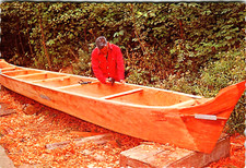 Cartolina 4x6 WA Quillayute canoaio indiano Theodore Hudson Dugout
