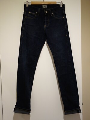 NAKED & FAMOUS DEEP INDIGO SELVEDGE DENIM JEANS, SUPER SKINNY GUY, Size 29x33